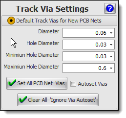 Track Via Settings