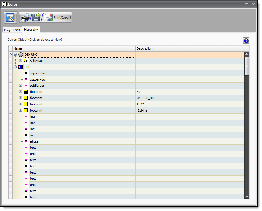 The Source Panel (Hierarchy)